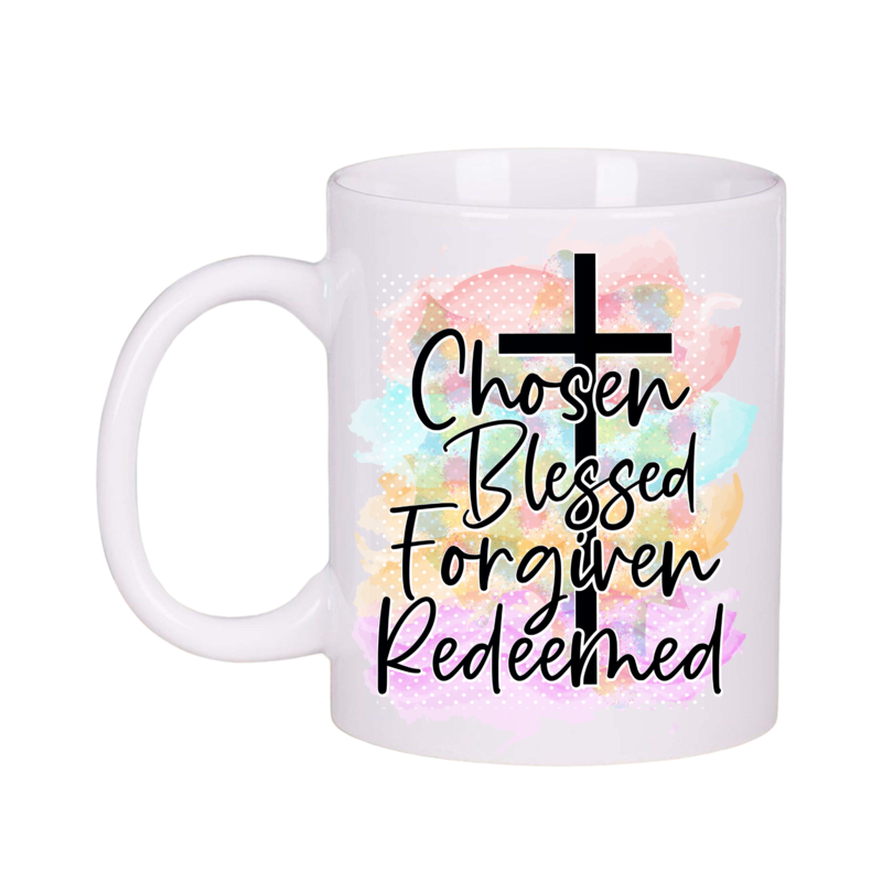 Chosen Blessed Christian Faith Inspirational Coffee Tea Mug Gift Set